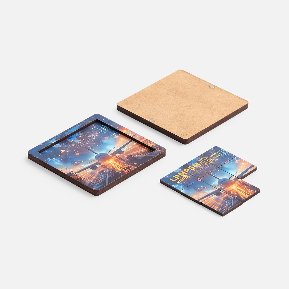 Головоломка-пятнашки с крышкой PuzzleBox на заказ