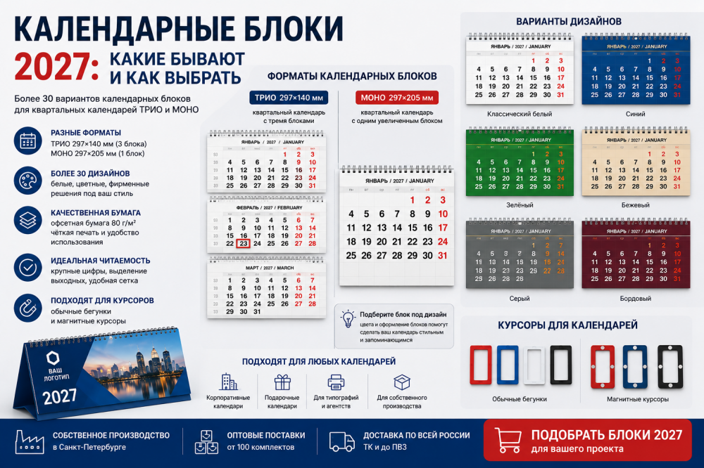 Календарные блоки 2027: какие бывают и как выбрать