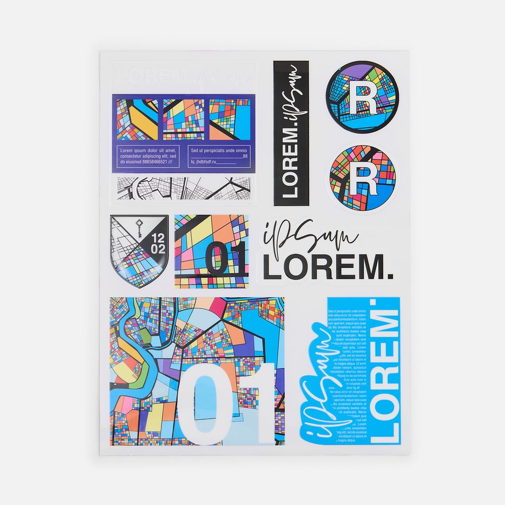 Наклейки UV-DTF Sticker Pack на заказ